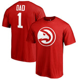 Atlanta Hawks #1 Dad T-Shirt Red - NBA