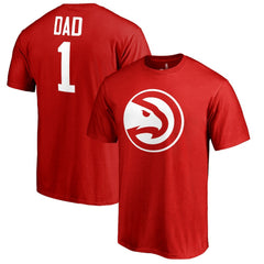 Atlanta Hawks #1 Dad T-Shirt Red - NBA