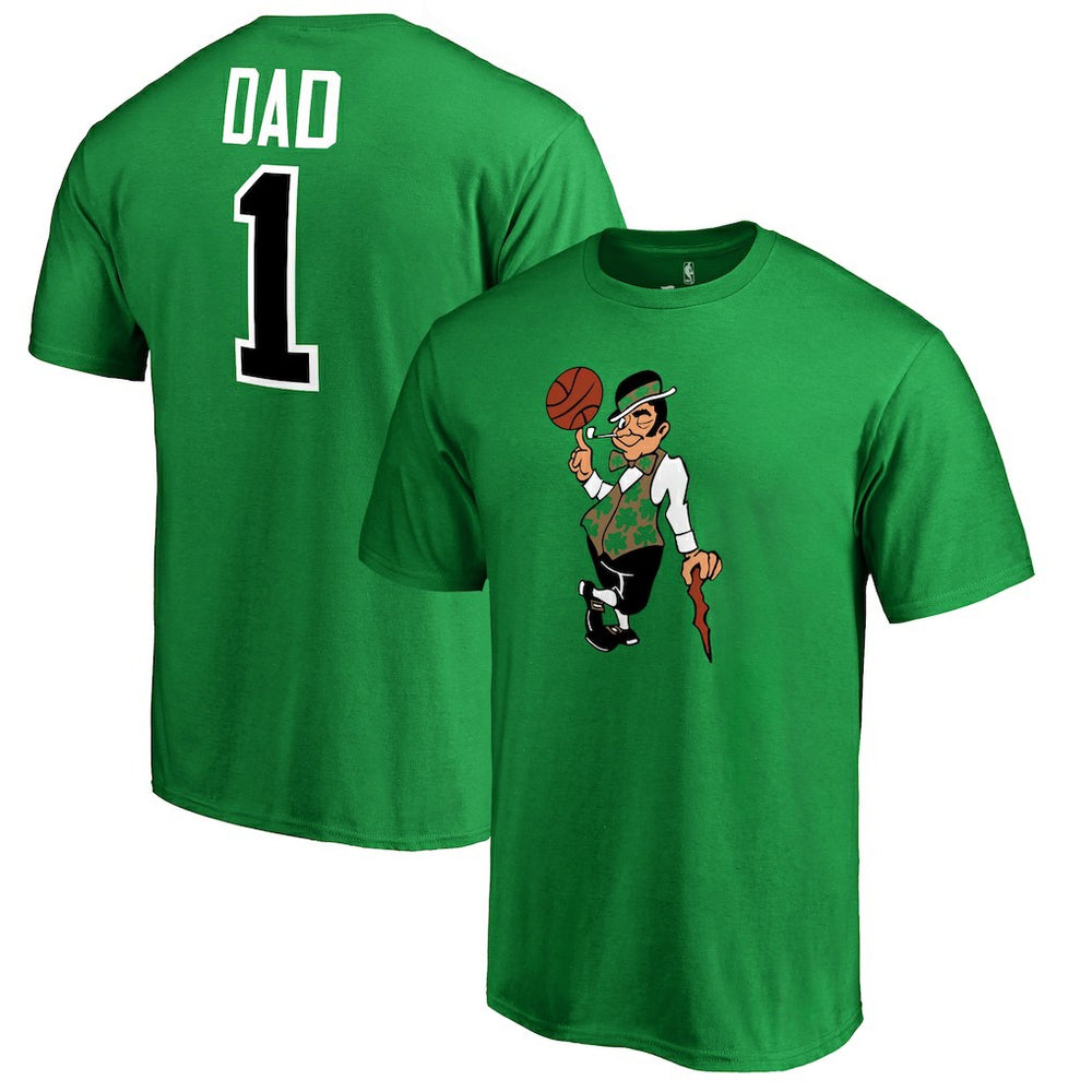 Boston Celtics #1 Dad T-Shirt Kelly Green - NBA