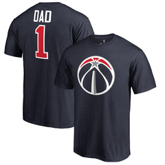 Washington Wizards #1 Dad T-Shirt Navy - NBA