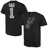 San Antonio Spurs #1 Dad T-Shirt Black - NBA