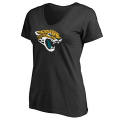 Jacksonville Jaguars Women's Primary Team Logo T-Shirt Black | NFL
