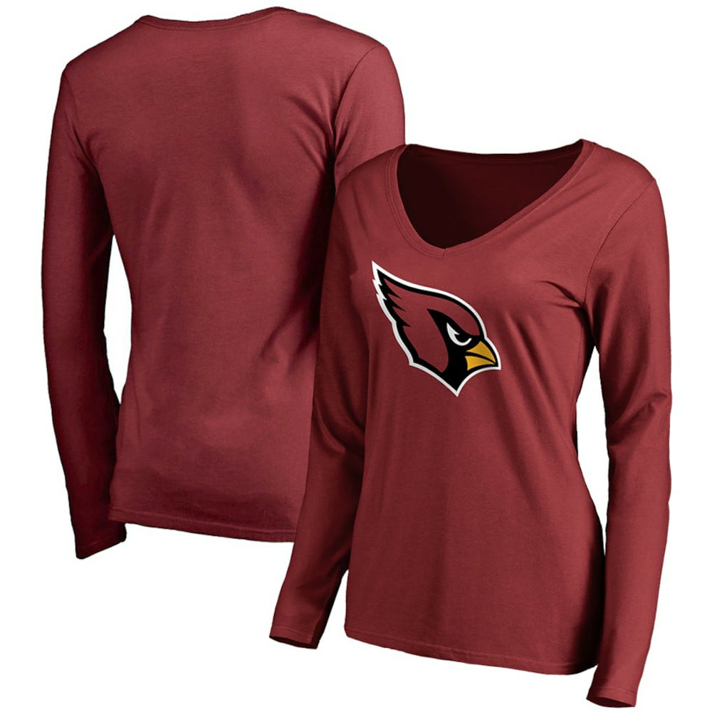 Arizona Cardinals Women's Primary Team Logo Long Sleeve T-Shirt Cardinal | NFL