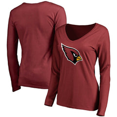 Arizona Cardinals Women's Primary Team Logo Long Sleeve T-Shirt Cardinal | NFL