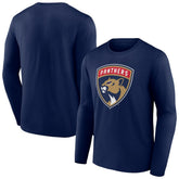 Florida Panthers New Logo Long Sleeve T-Shirt - Navy - NHL