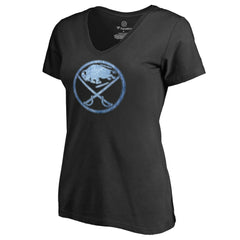 Buffalo Sabres Women's Pond Hockey T-Shirt - Black - NHL