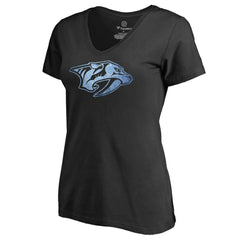 Nashville Predators Women's Pond Hockey T-Shirt - Black - NHL
