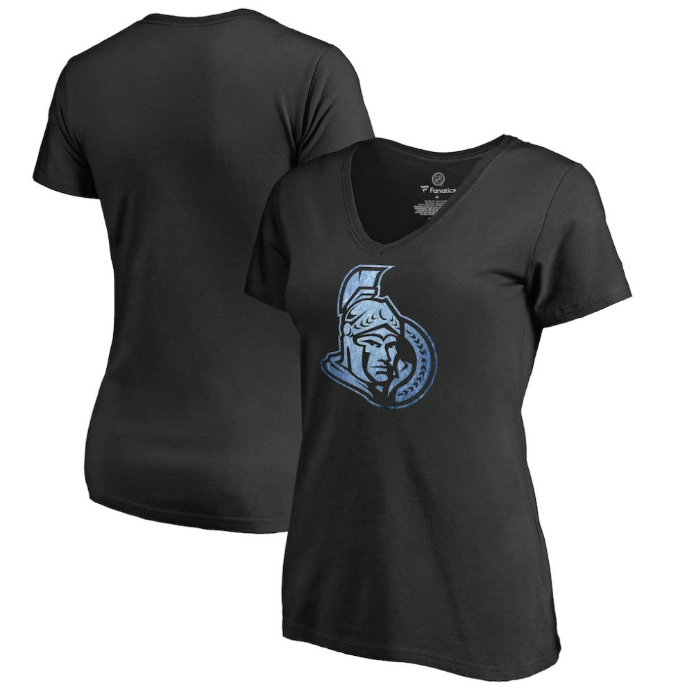 Ottawa Senators Women's Pond Hockey T-Shirt - Black - NHL