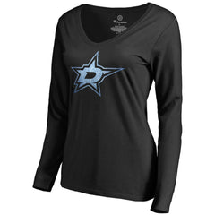 Dallas Stars Women's Pond Hockey Long Sleeve T-Shirt - Black - NHL