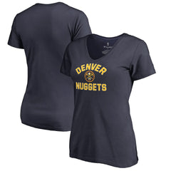 Denver Nuggets Women's Overtime V-Neck T-Shirt Navy - NBA