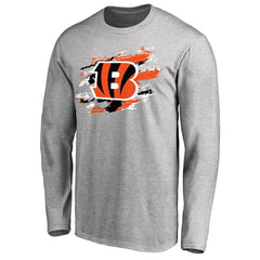 Cincinnati Bengals True Colors Long Sleeve T-Shirt Ash | NFL