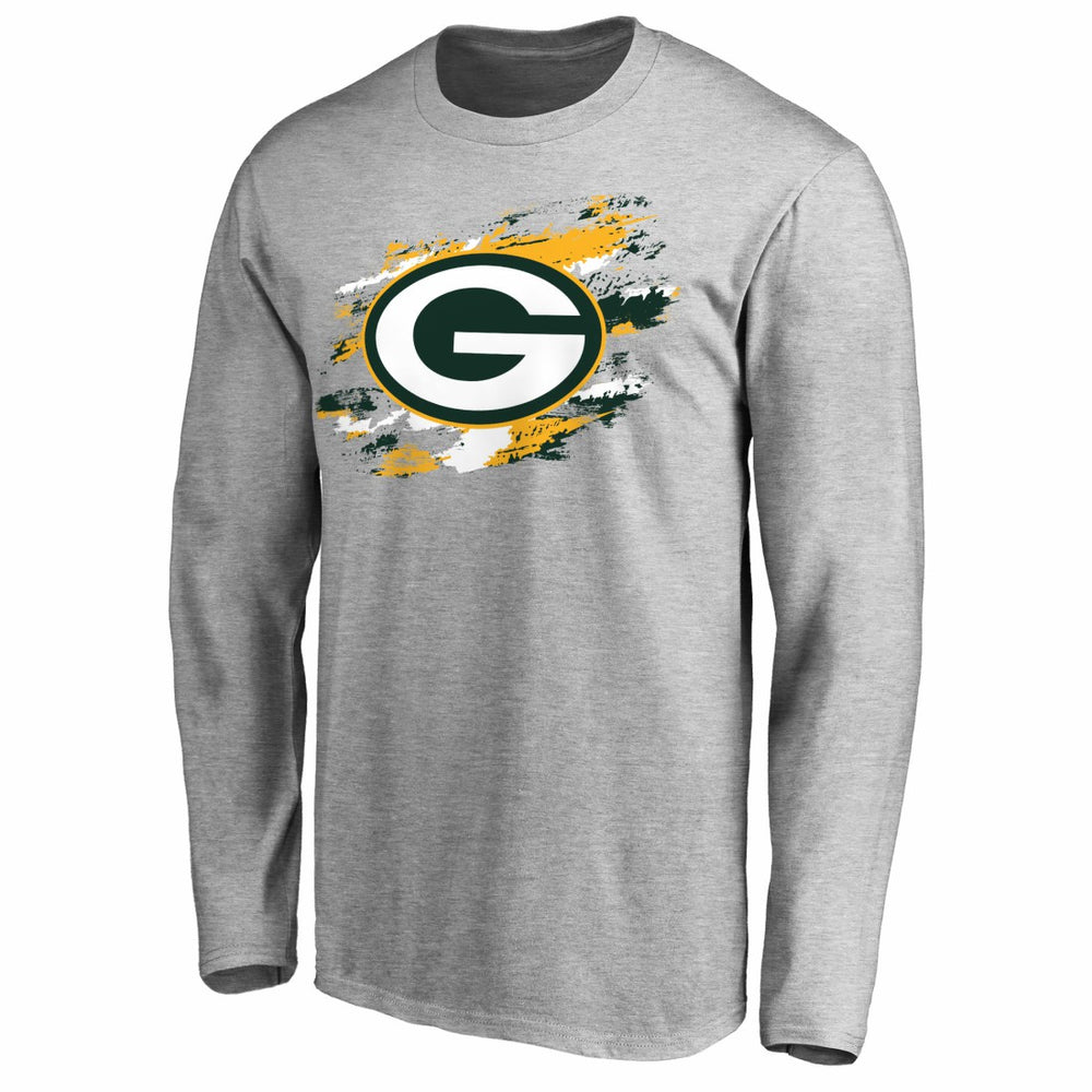 Green Bay Packers True Colors Long Sleeve T-Shirt Ash | NFL