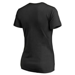 Kansas City Chiefs Women's Primary Team Logo V-Neck T-Shirt Black | NFL