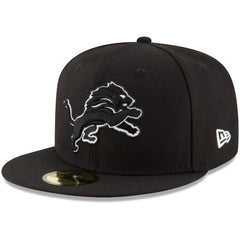 Detroit Lions New Era B-Dub 59FIFTY Fitted Hat Black | NFL