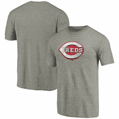 Cincinnati Reds Distressed Team Tri-Blend T-Shirt - MLB