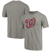 Washington Nationals Distressed Team Tri-Blend T-Shirt - MLB