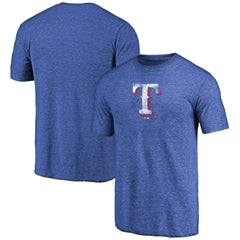 Texas Rangers Distressed Team 2 Tri-Blend T-Shirt - MLB
