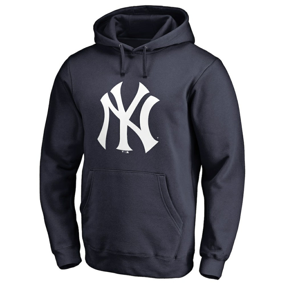 New York Yankees Team Color Primary Logo 2 Pullover Hoodie - MLB
