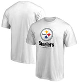 Pittsburgh Steelers Team Lockup 2 T-Shirt White | NFL