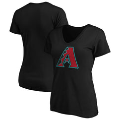 Arizona Diamondbacks Women's Secondary Color Primary Logo T-Shirt - MLB