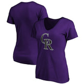 Colorado Rockies Women's Secondary Color Primary Logo T-Shirt - MLB