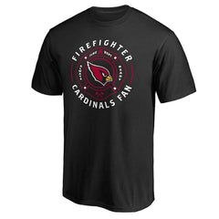 Arizona Cardinals Black Firefighter T-Shirt | NFL