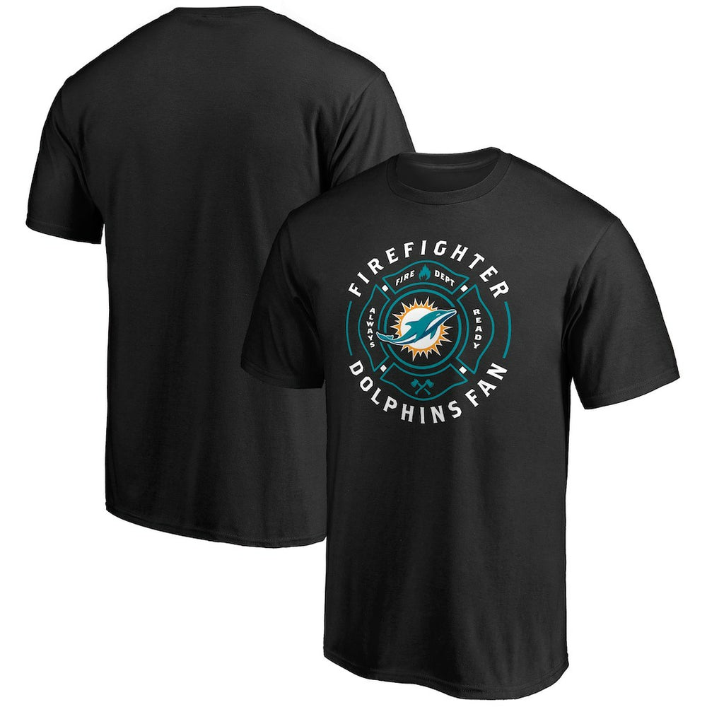 Miami Dolphins Black Firefighter T-Shirt | NFL