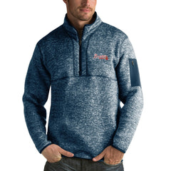 Atlanta Braves Antigua Fortune Half-Zip Sweater - MLB