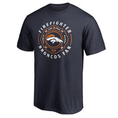 Denver Broncos Firefighter T-Shirt Navy | NFL