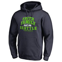 Seattle Seahawks Faith Family Pullover Hoodie Navy | NFL
