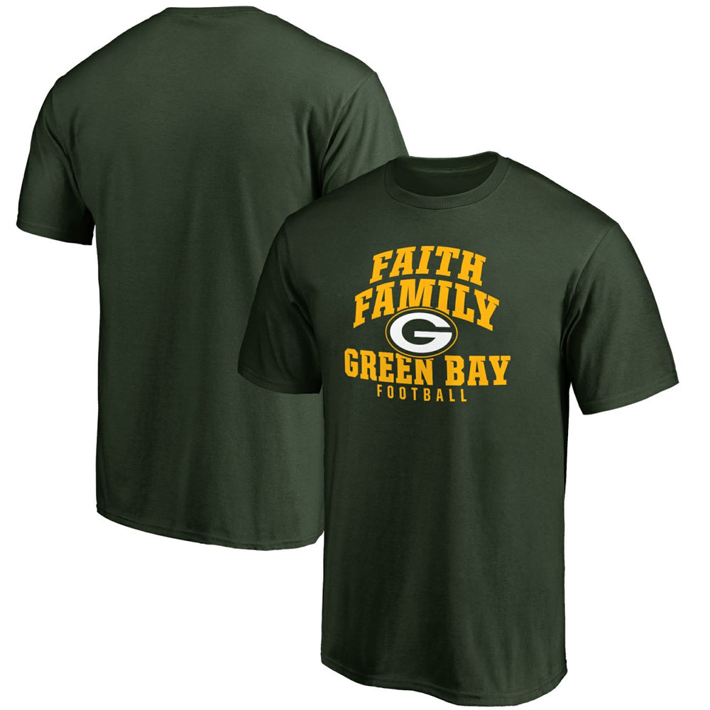 Green Bay Packers Faith Family T-Shirt Green | NFL