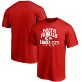 Kansas City Chiefs Faith Family T-Shirt Red | NFL