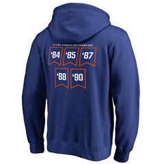 Edmonton Oilers Raise the Banner Pullover Hoodie - Royal - NHL