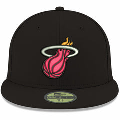 Miami Heat Team Color 59FIFTY Fitted Hat Black - NBA