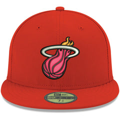 Miami Heat Team Color 59FIFTY Fitted Hat Red - NBA