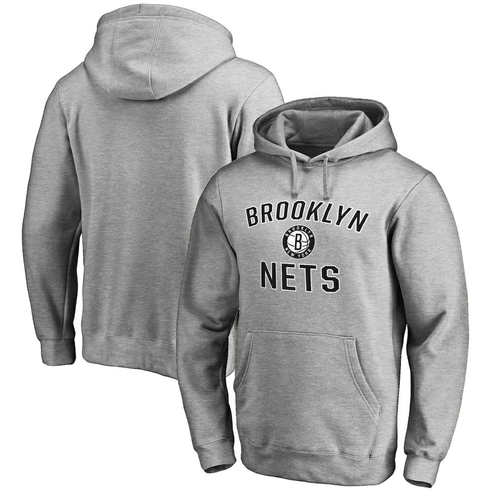 Brooklyn Nets Victory Arch Pullover Hoodie Ash - NBA