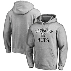 Brooklyn Nets Victory Arch Pullover Hoodie Ash - NBA