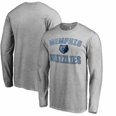 Memphis Grizzlies Victory Arch Long Sleeve T-Shirt Ash - NBA