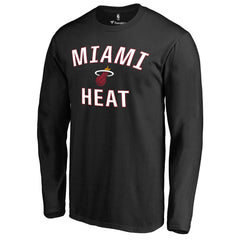 Miami Heat Victory Arch Long Sleeve T-Shirt Black - NBA