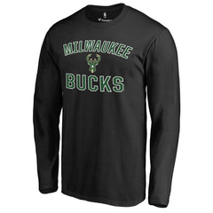 Milwaukee Bucks Victory Arch Long Sleeve T-Shirt Black - NBA