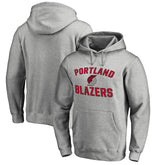 Portland Trail Blazers Victory Arch Pullover Hoodie Ash - NBA