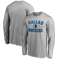 Dallas Mavericks Victory Arch Long Sleeve T-Shirt Ash - NBA