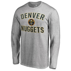 Denver Nuggets Victory Arch Long Sleeve T-Shirt Ash - NBA