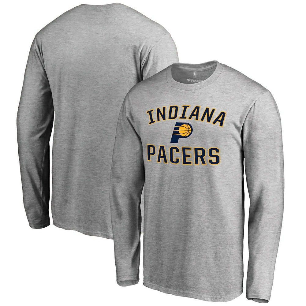 Indiana Pacers Victory Arch Long Sleeve T-Shirt Ash - NBA