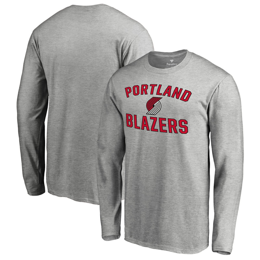 Portland Trail Blazers Victory Arch Long Sleeve T-Shirt Ash - NBA