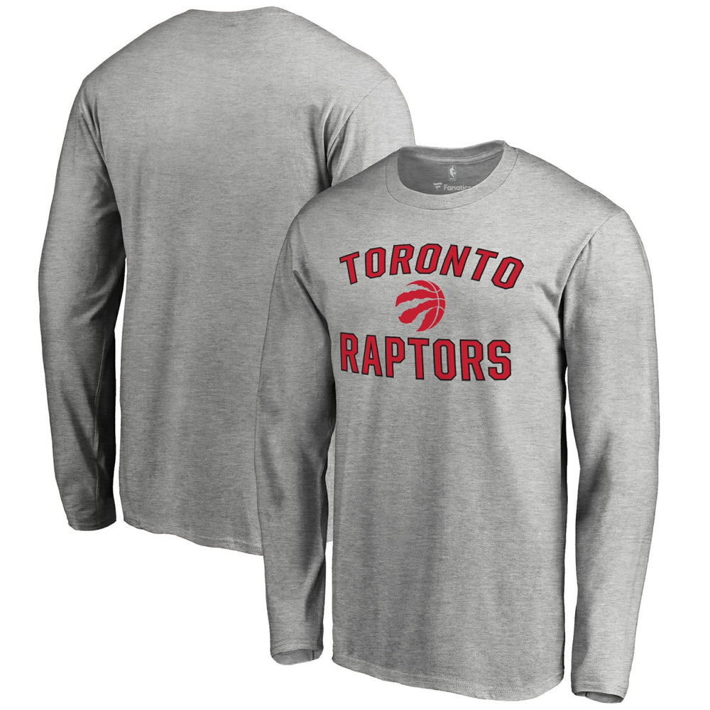 Toronto Raptors Victory Arch Long Sleeve T-Shirt Ash - NBA