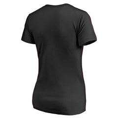 San Antonio Spurs Women's Primary Logo V-Neck T-Shirt Black - NBA