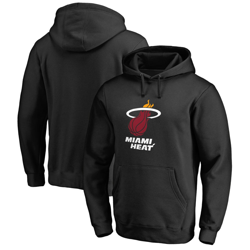 Miami Heat Primary Logo Pullover Hoodie Black - NBA