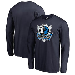 Dallas Mavericks Primary Logo Long Sleeve T-Shirt Navy - NBA