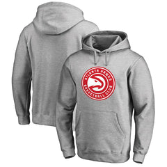 Atlanta Hawks Primary Logo Pullover Hoodie Heather Gray - NBA